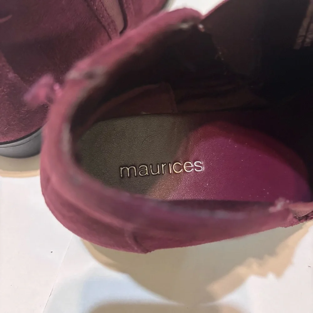 Maurices Women's Burgundy Ankle Boots